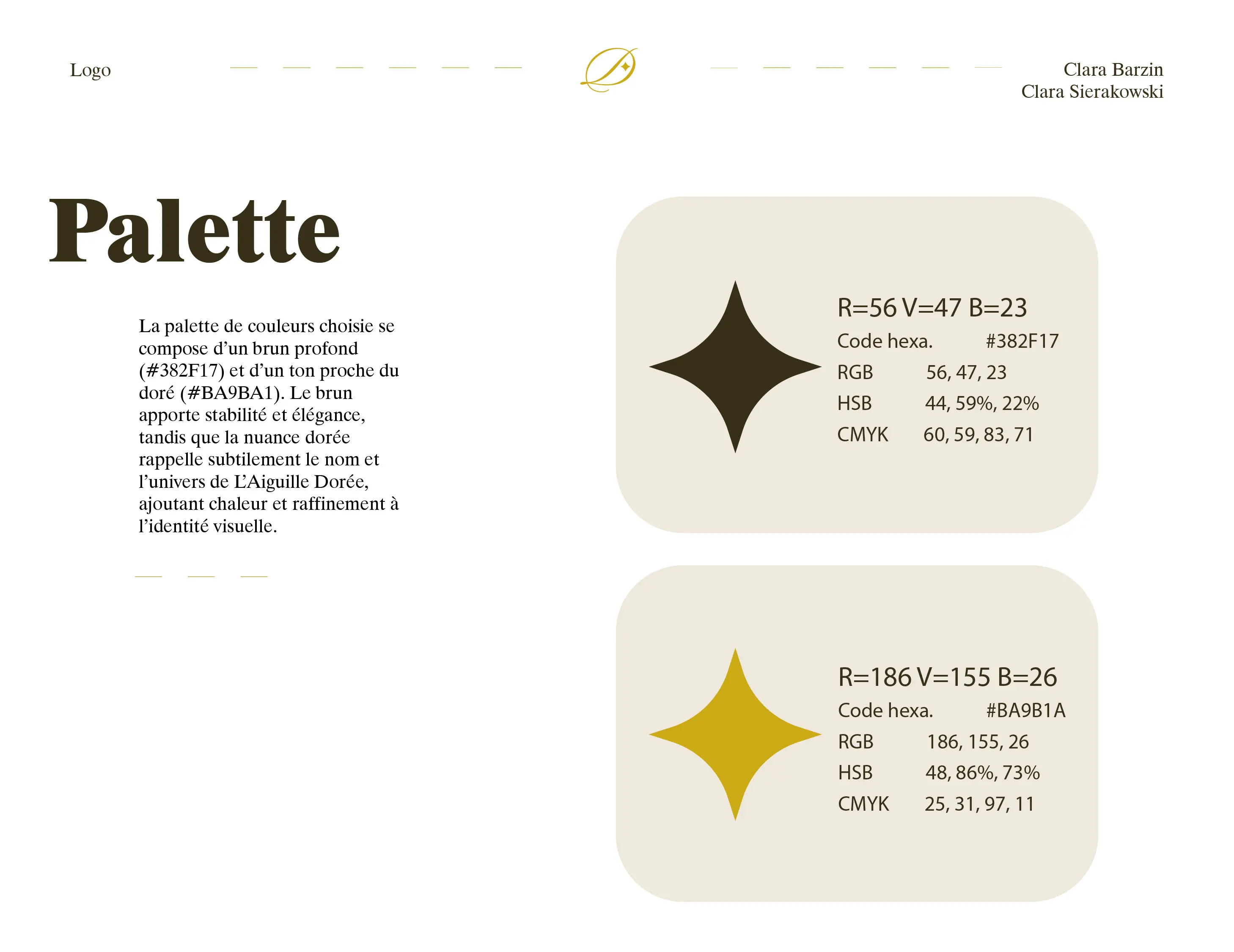 Palette de couleur