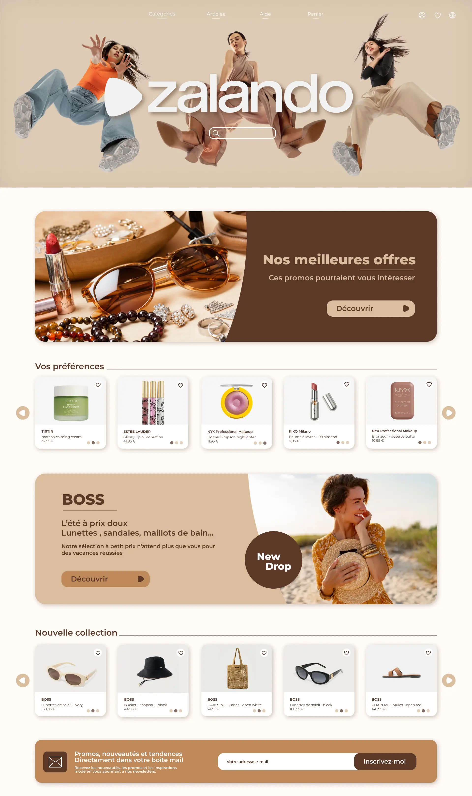site Zalando redesign